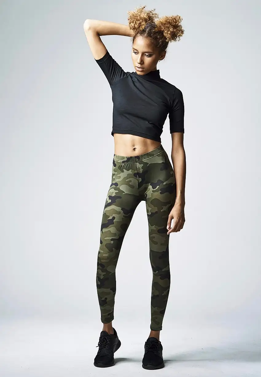 Urban Classics - Camo Wood Camo - Leggings