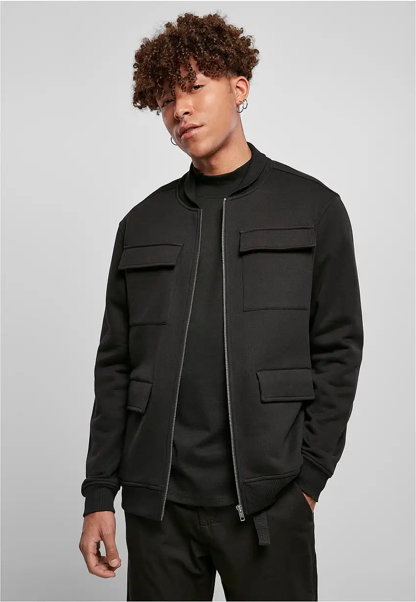 Urban Classics - M65 Sweat Bomber Black - Giacca