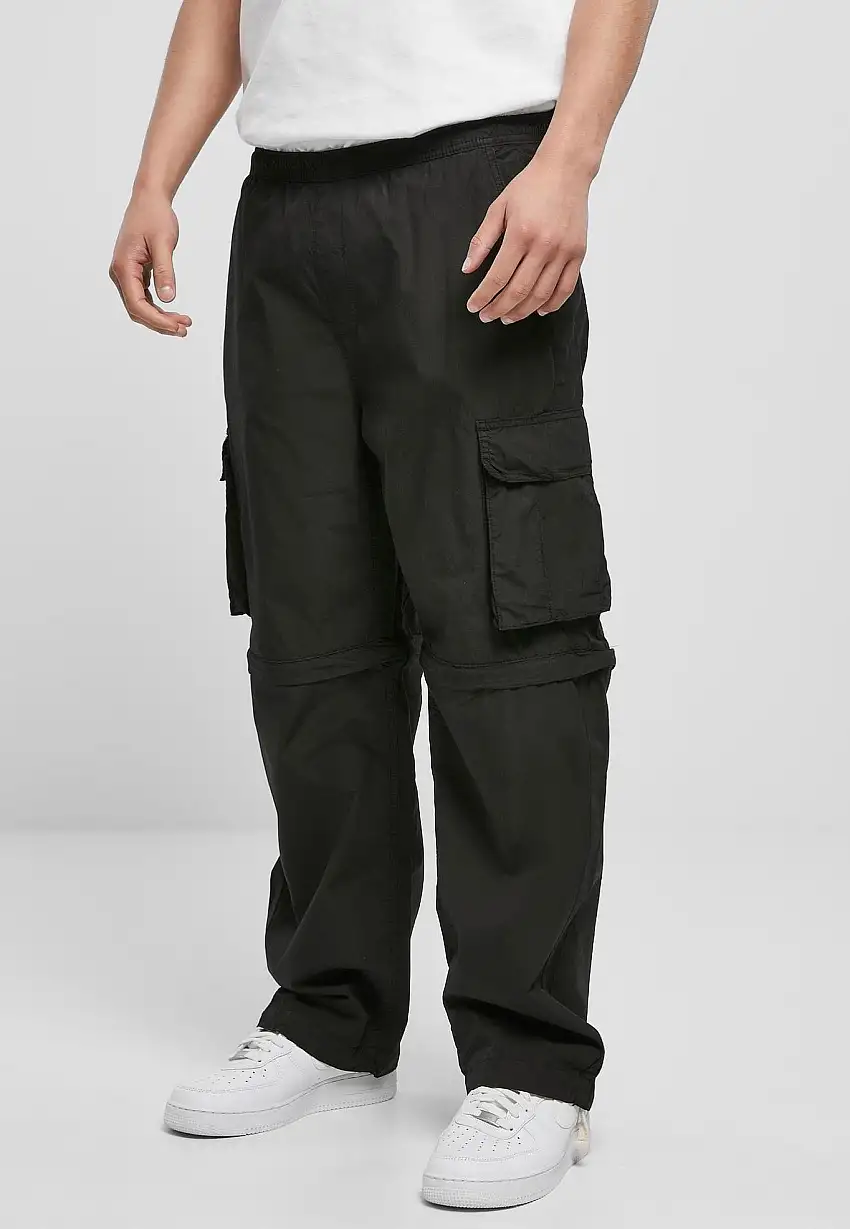 Urban Classics - Zip Away Black - Pantaloni