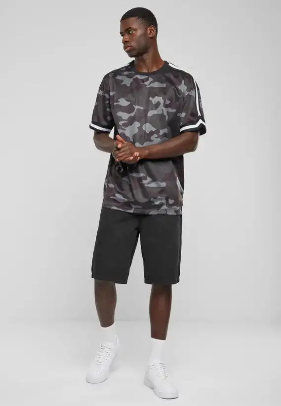 Urban Classics - Oversized Mesh Darkcamo - T-Shirt