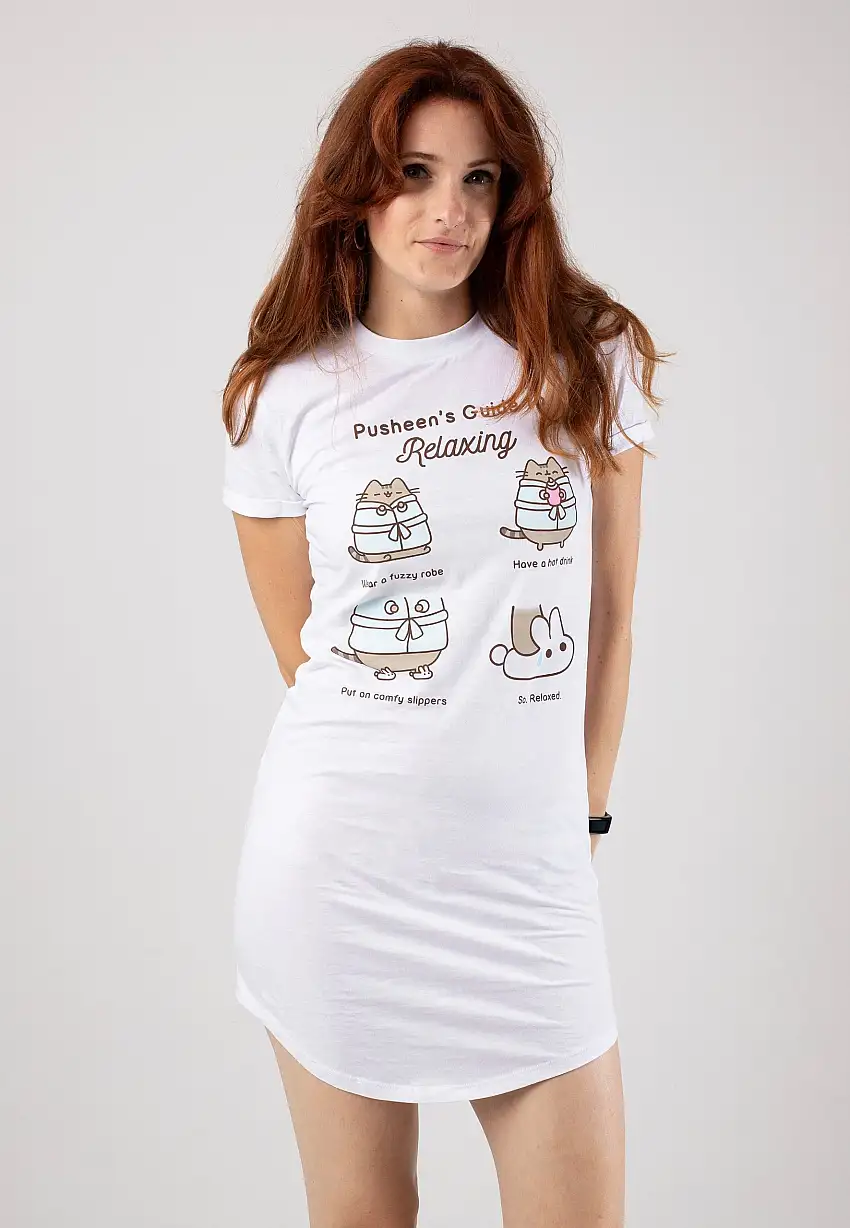 Pusheen - Guide To Relaxing White - Vestito
