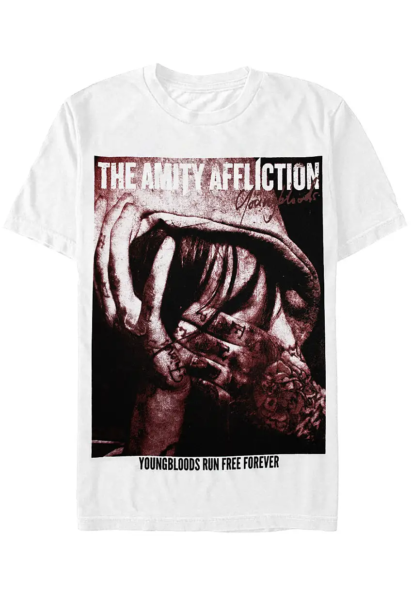 The Amity Affliction - Youngbloods Run Free White - T-Shirt