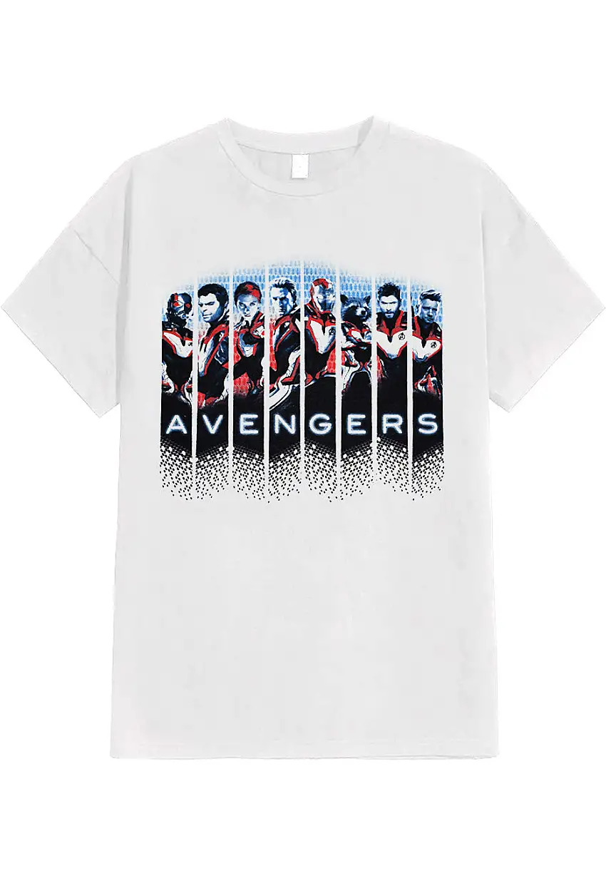 The Avengers - Lineup White - T-Shirt