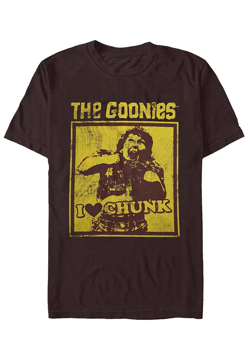 The Goonies - I Love Chunk Brown - T-Shirt