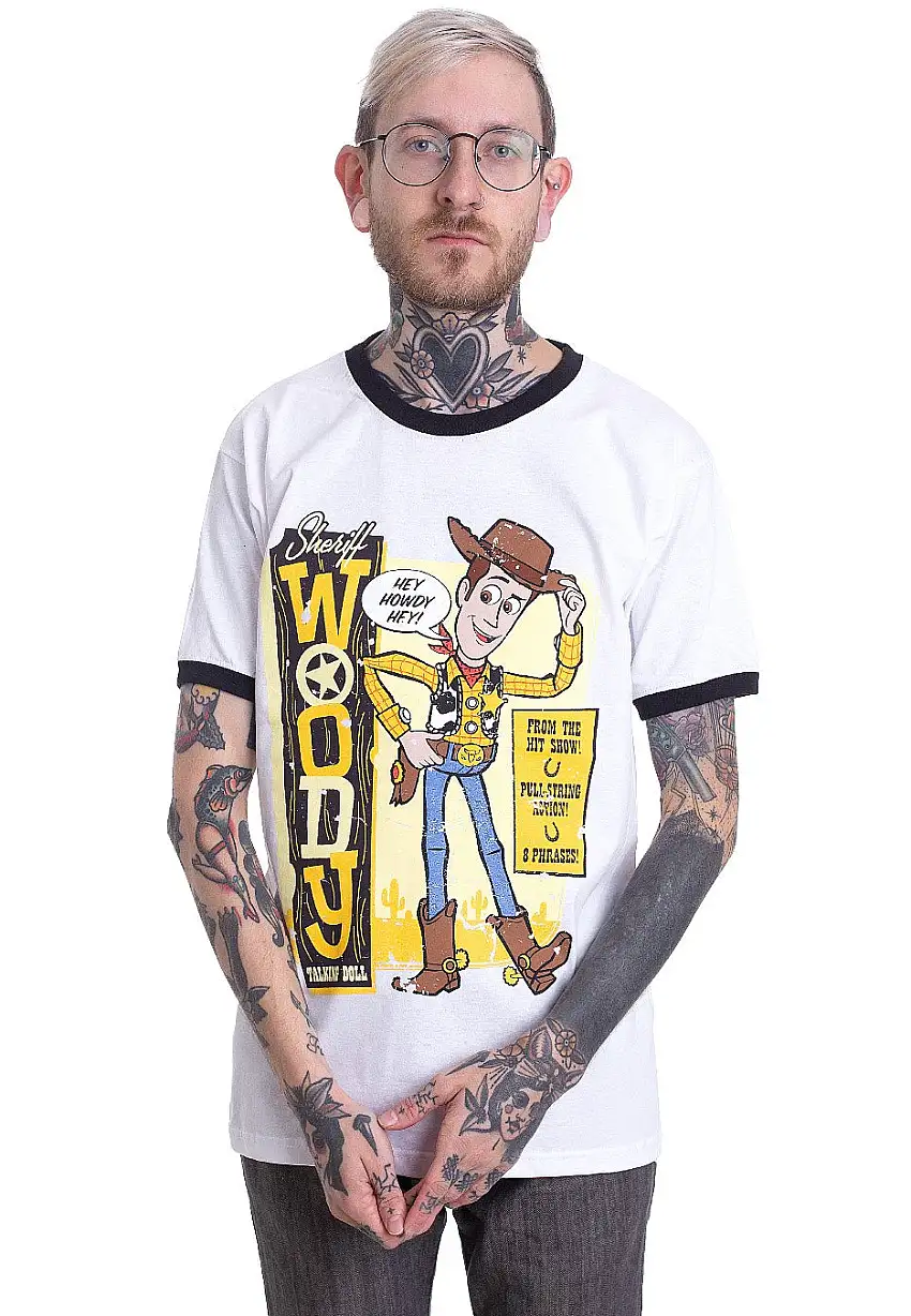 Toy Story - Sheriff Woody Ringer White - T-Shirt