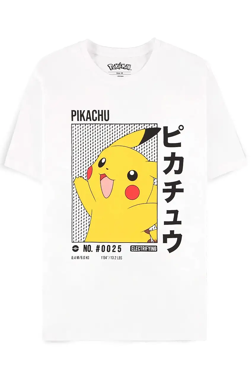 Pokémon - Pikachu White - T-Shirt