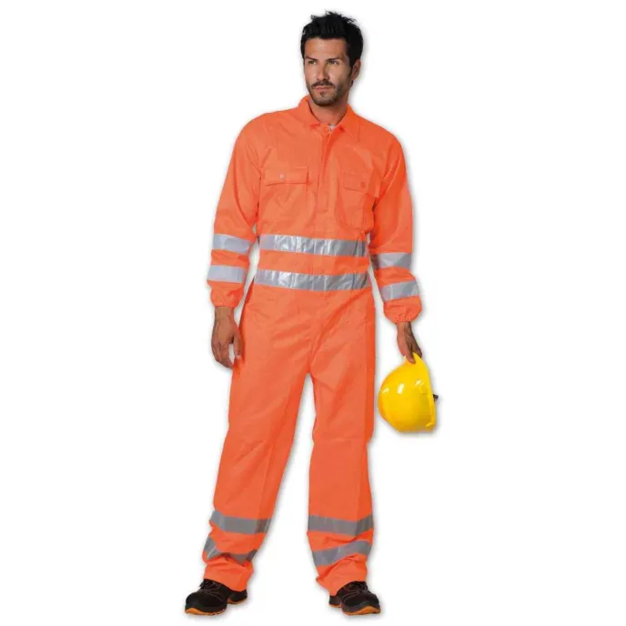 Tuta intera da lavoro multitasche estiva alta visibilità Logica 870HV-L