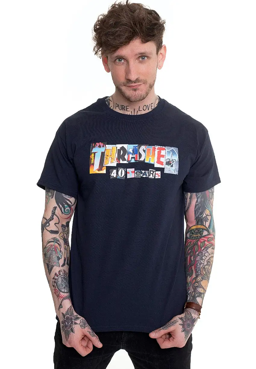 Thrasher - 40 Years Navy - T-Shirt