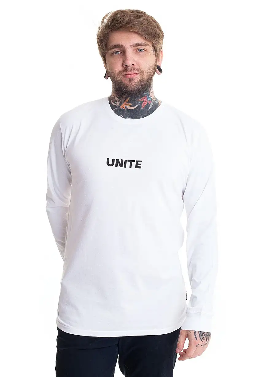 Unite Clothing - Integrity White - T-Shirt a maniche lunghe