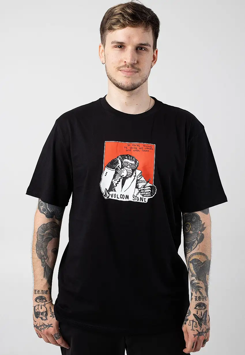 Volcom - Chimp Basic Black - T-Shirt