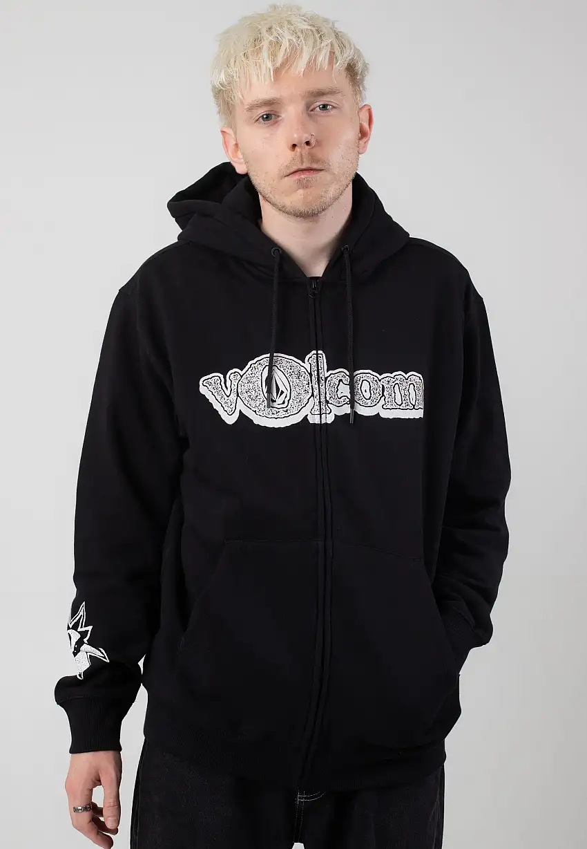 Volcom - Volcom Ent Black - Felpa con zip