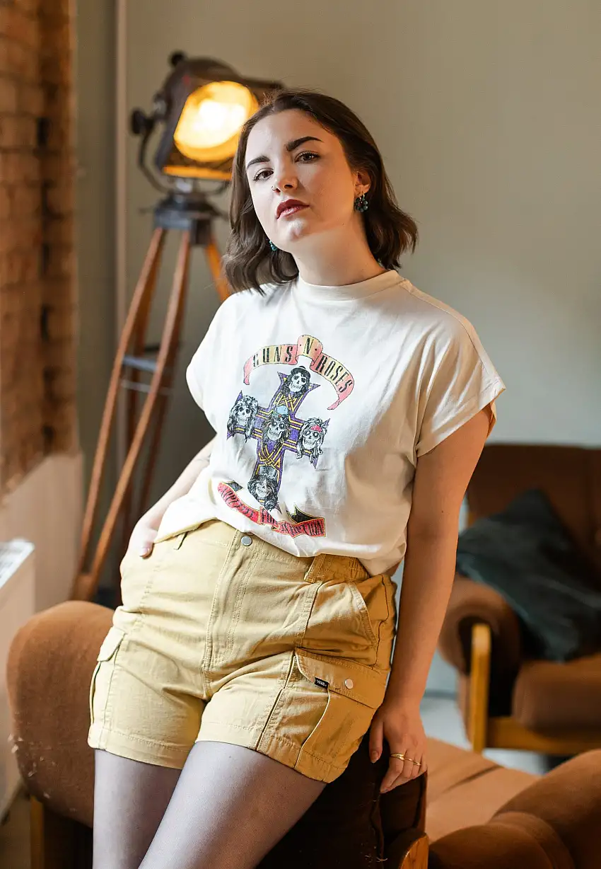 Noisy May x Guns N' Roses - Hailey Antique White - Top