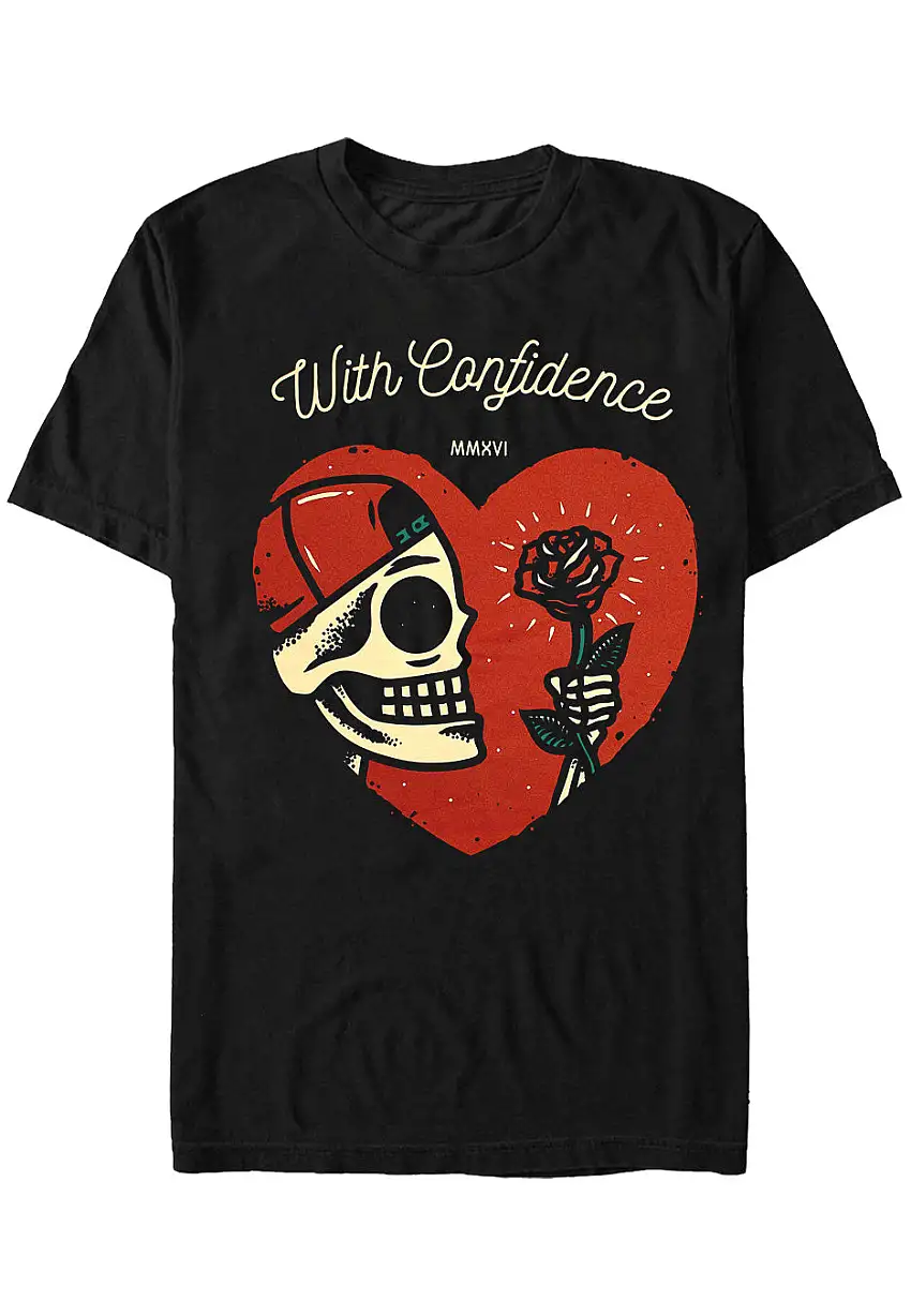 With Confidence - Heart - T-Shirt