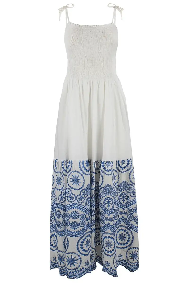 Abito Donna lungo con pizzo sangallo