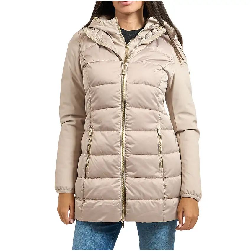 Piumino Donna lungo bitessuto